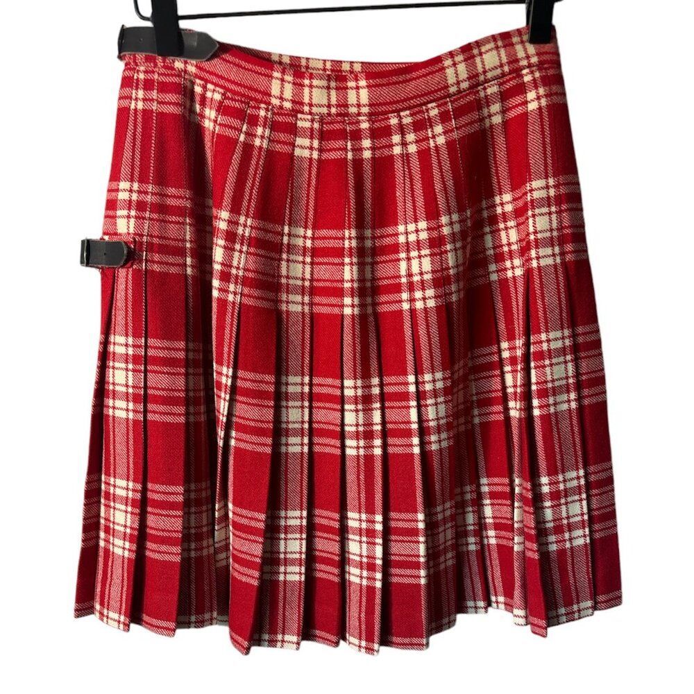 Highlander Handmade Kilt Authentic Woven Tartan Size 26 (12) Red White Plaid